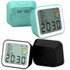 Kids Student Clock Bedside LCD Digital Mute Electronic Clock with Temperature Backlight Display