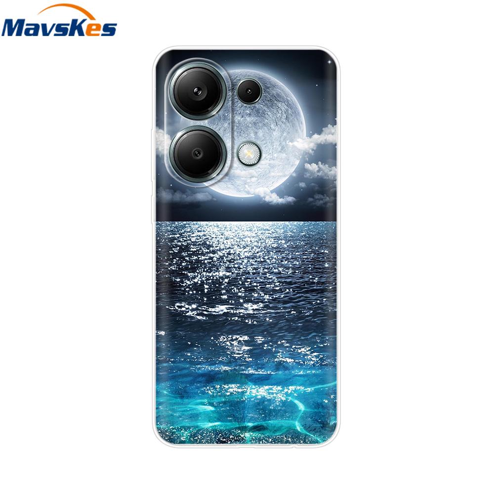 For Poco M6 Pro Case For Xiaomi Poco M6 Pro 4G Cover Fundas Coque Camera Protector Soft Silicone Phone Back Case For Poco M6 Pro
