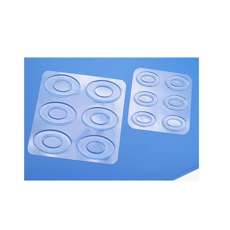 Průhledné silikonové nálepky proti oděru na kuří oka - Masážní podložky pro péči o nohy.