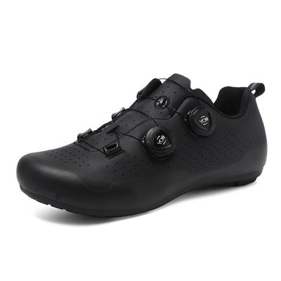 XT3001 Buty Męskie Rowerowe Obrotowa Klamra Blokada Górska Szosowa Bez Oddychających Otworów Skórzana Powierzchnia Sportowe