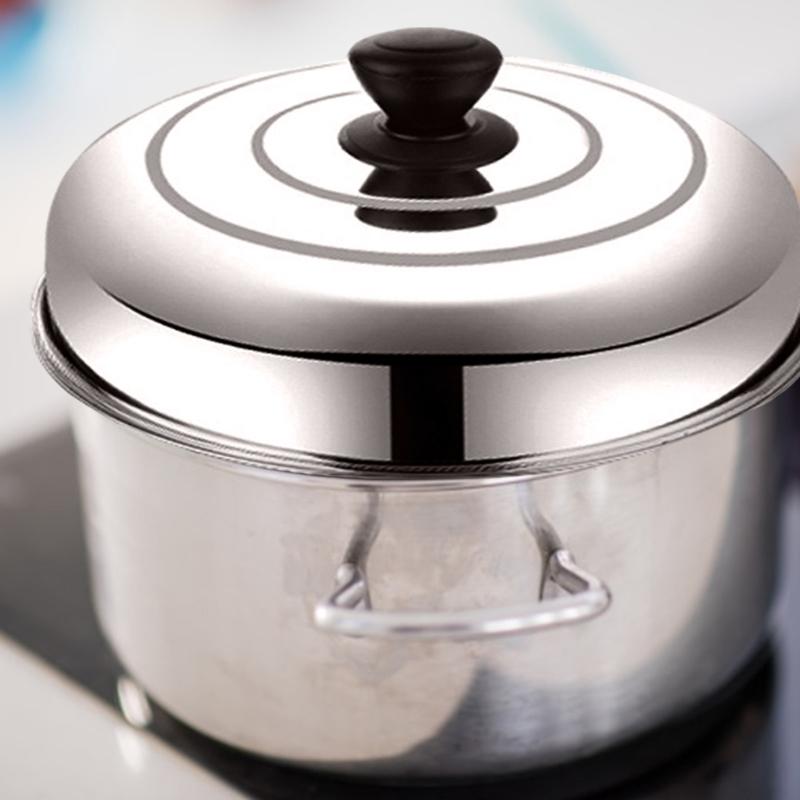 Thickened Stainless steels Wok Cover Cooker Replacement Lid Cooking Pot Covers Kitchen Tool for Home Hotel Restaurant