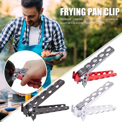 SUNDICK Hitzeschutz Topf Pfanne Schüssel Greifer Outdoor Griffhalter Clip Camping Kochgeschirr Griffhalter Clip Klemmen Campingzubehör