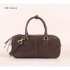New Vegetable Tanned Leather Pillow Bag Women's Retro Niche Handbag Fashionable High-end Commuter Portable Boston
