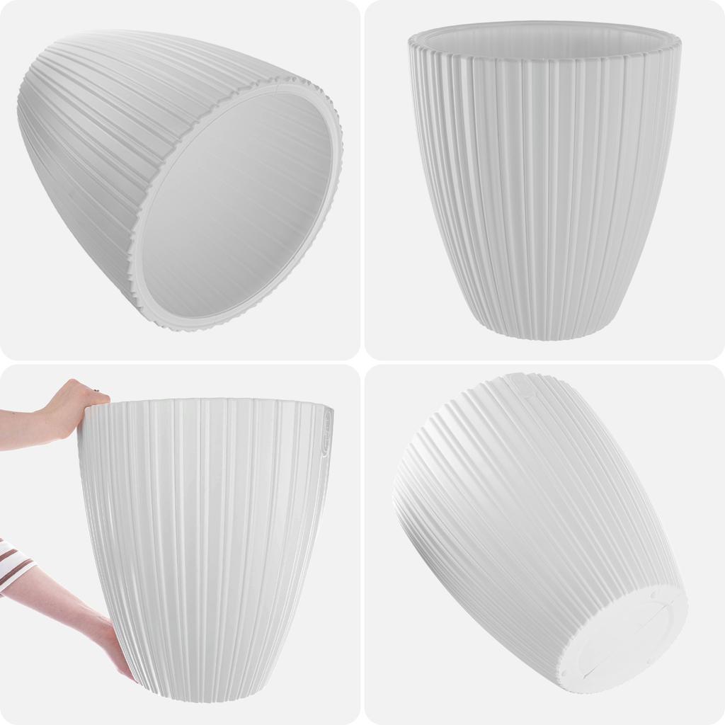 KADAX Flower Pot Planter 30cm Cover with Insert Flower Stand Plastic