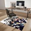 1pc Jujutsu Kaisen Anime Characters Office Chair Mat - Anti-Slip Carpet with Cute Panda Design, Perfect for Anime Lovers and Fans of Jujutsu Kaisen.O0
