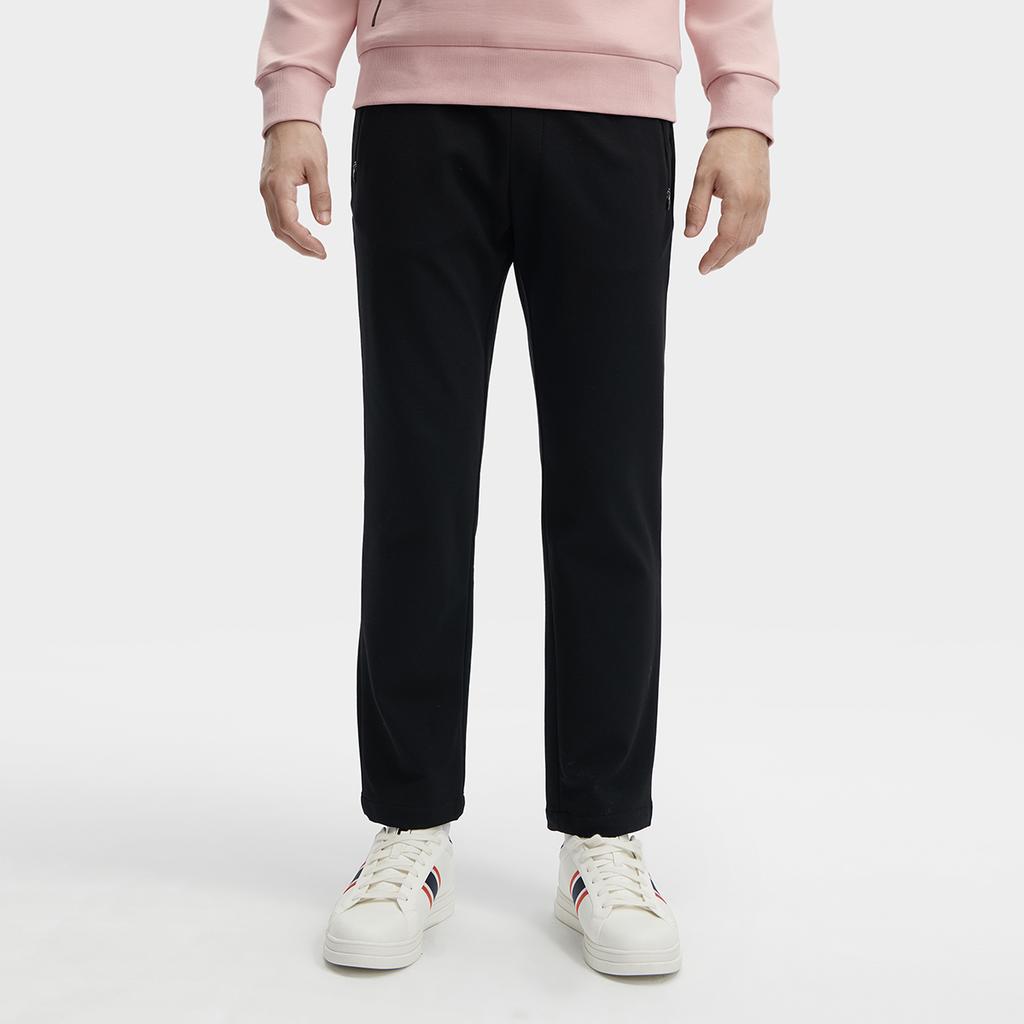 New FILA Knitted Sweatpants Men's Jet Black F11M342602FBK