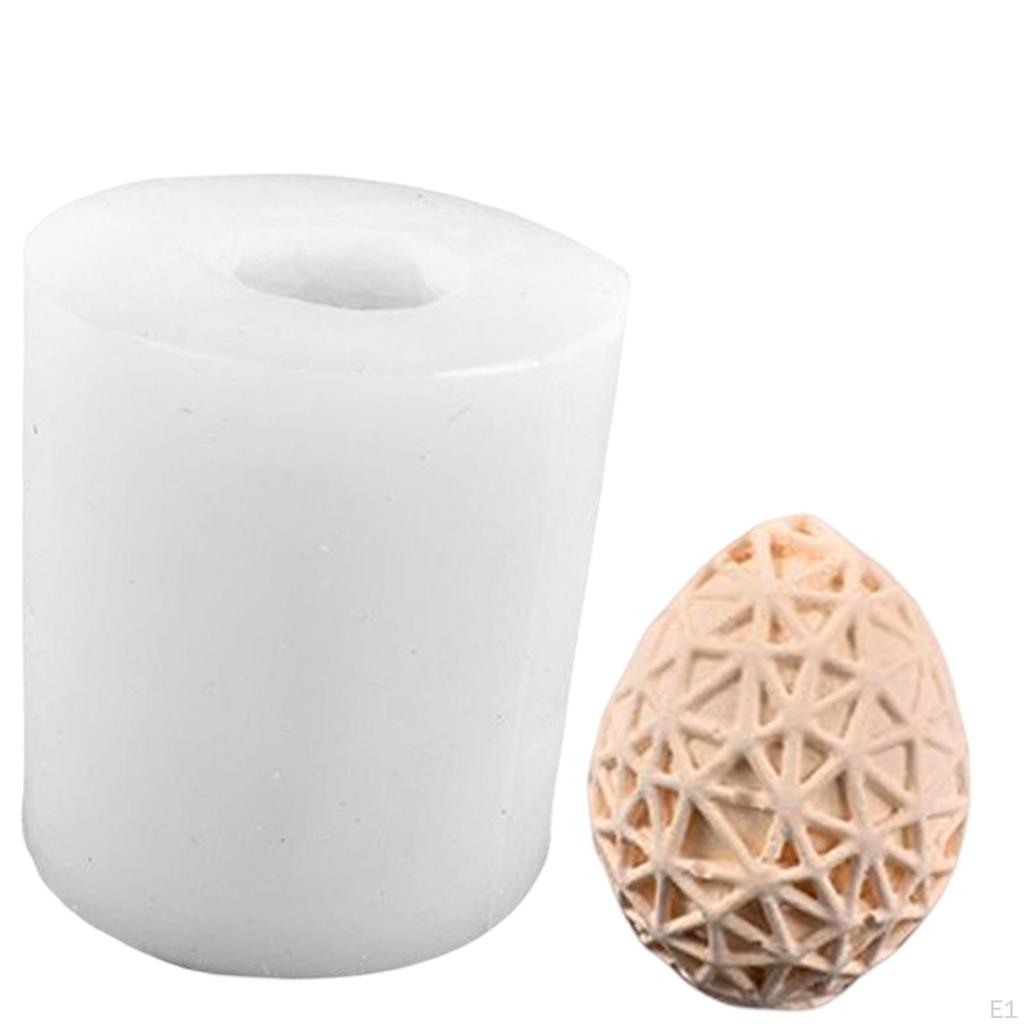 3D Easter Eggs Casting DIY Figurine Handmade Accessories Decoration Art Crafts Reusable Silicone