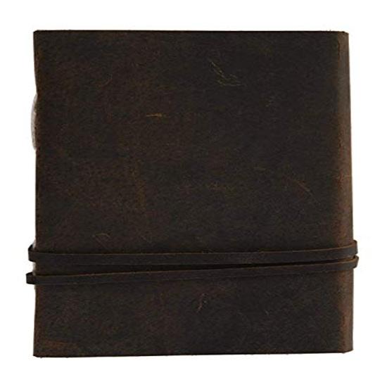 Handmade Leather Journal Diary with Belt Key Lock 200 Pages Daily Planner for Gifting 15.24 x 10.16 cm