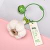 Woven Garlic Scallion Cabbage Pendant Keychain – Creative and Exquisite Gift for Students and Besties