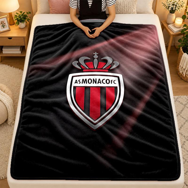 Flannel BlanketMonaco FC Warm Soft Throw Blanket for Indoor Sofa Bed Living Room Use