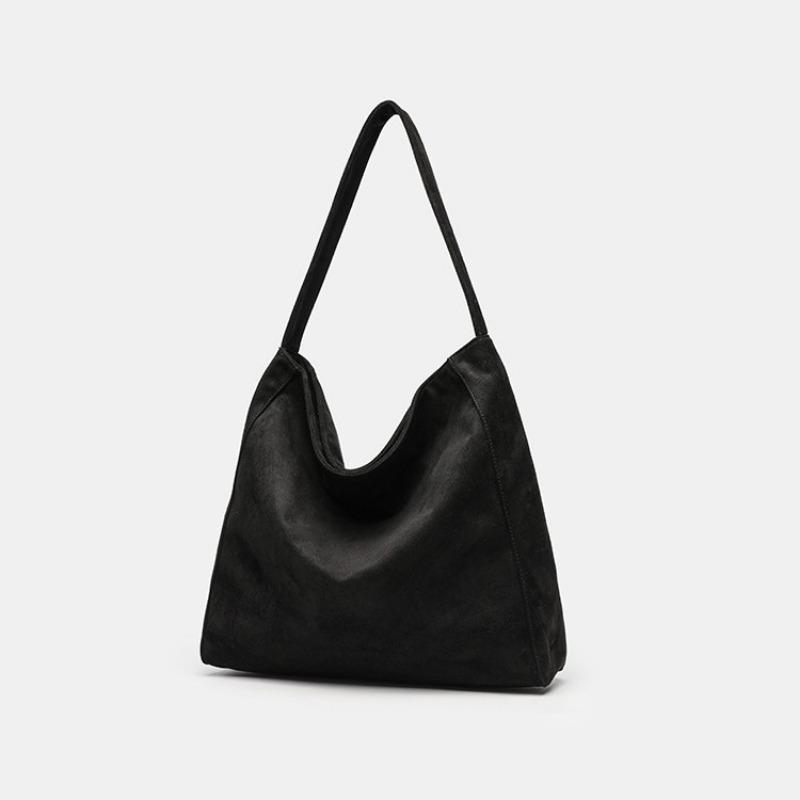 Suede Autumn and Winter Casual Solid Color Autumn and Winter New Large-capacity Simple Retro Underarm Tote Shoulder Bag