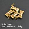 13pcs/Lot Mix Dessert Cake Ice Cream 3D Gold Color Enamel Charms For Jewelry Making Supplies Candy DIY Cute Pendant Accessories
