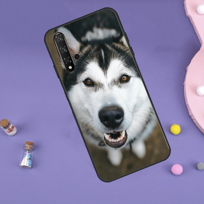 Animal Husky Puppy For Huawei Nova 5T 9 10 SE 7i 8i 11i 12i Y60 Y61 Y70 Y72 Y73 Y90 Y91 P20 P40 P30 Lite Case