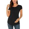 Women's Pregnant Maternity Fashion Short Sleeve Maternity Blouse Beautiful And Elegant T-Shirt