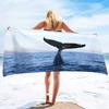 Microfiber Beach Towel Oversized Clearance Towels, Extra Large Sand Free Super Absorbent Travel Pool Towel,Whale Beach Towels