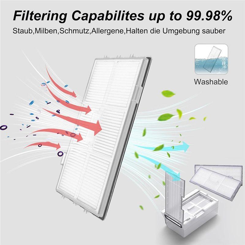 A20F-For Roborock S8/S8+S8 Pro G20 Vacuum Cleaner Main Side Brushes Hepa Filters Mop Cloths Dust Bags Replacement Parts