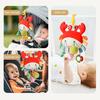 Car Seat Toy Baby Crab Pull Toy Soft Cloth Activity Toy Clip-on