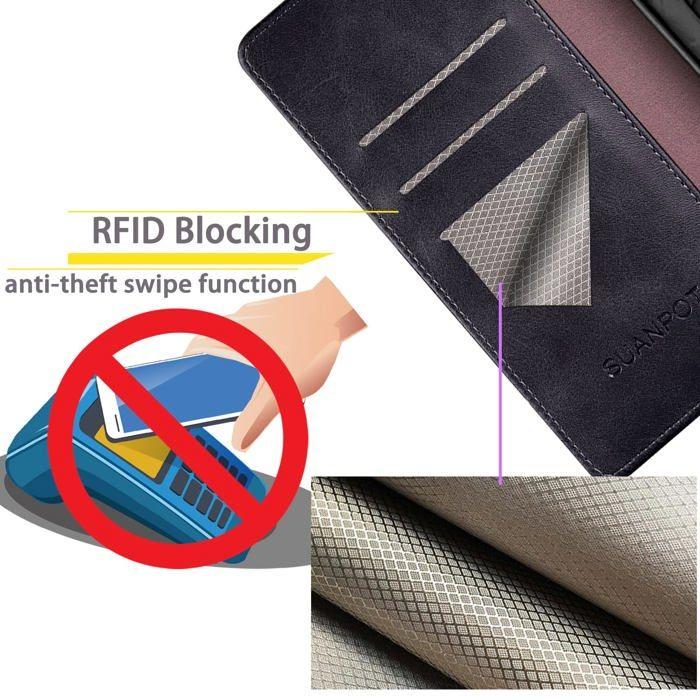 Housse - SUANPOT - Samsung Galaxy S20 - Étui portefeuille PU - Antivol RFID - 10 couleurs disponibles