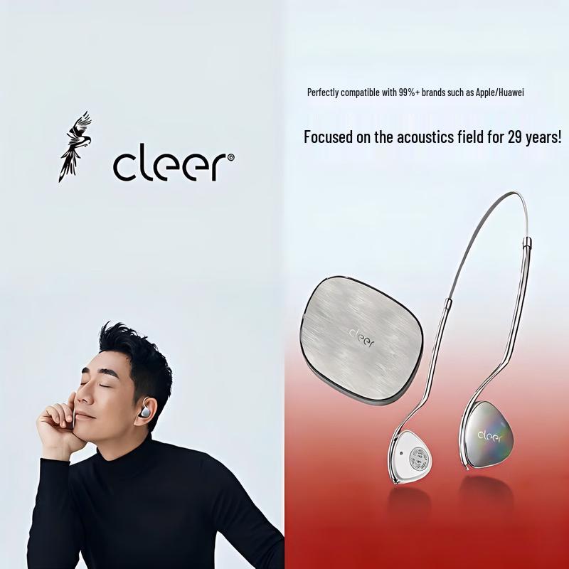 

Cleer Clip Open-Ear AI Bluetooth Headset