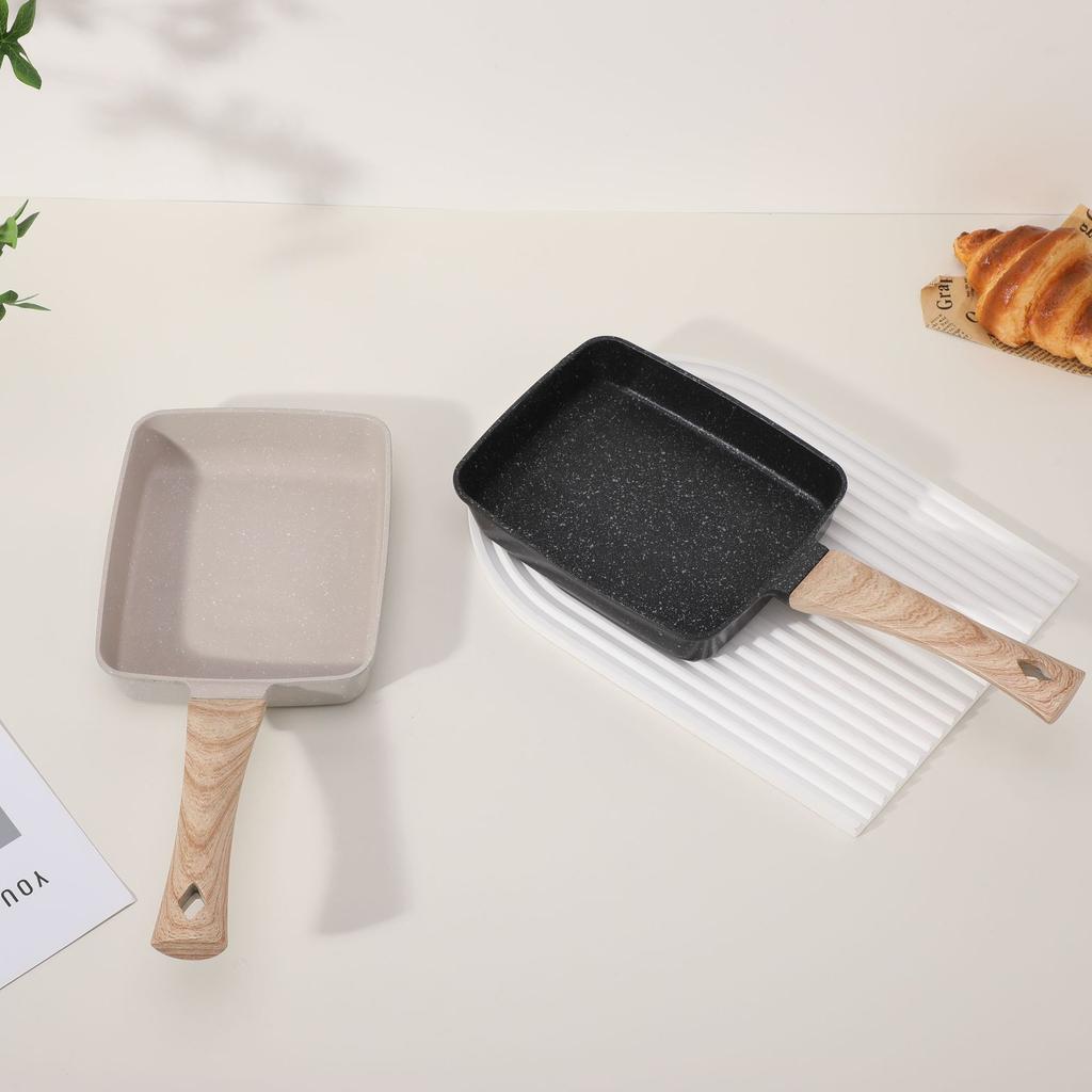 1Pc Tamakiyaki Frying Pan Maifanshi Pan Non-stick Pan Omelette Pan Steak Tamakiyaki Pan Square Pan