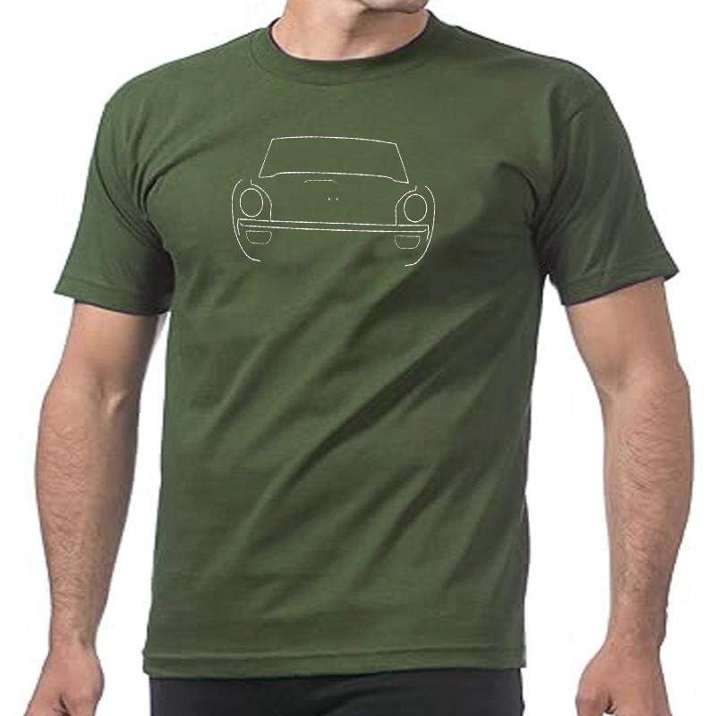 Healey 1970s classic sports car black outline graphic TShirt blanks quickdrying Unisexs graphic tshirts
