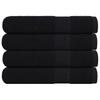 Sauna Towels FROGN 4 pcs Black 80 x 200 cm 360 g m²