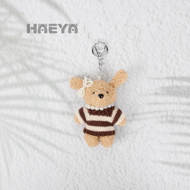 Plush Rabbit Keychain Pendant - Creative Doll Toy Gift for Couples & Friends