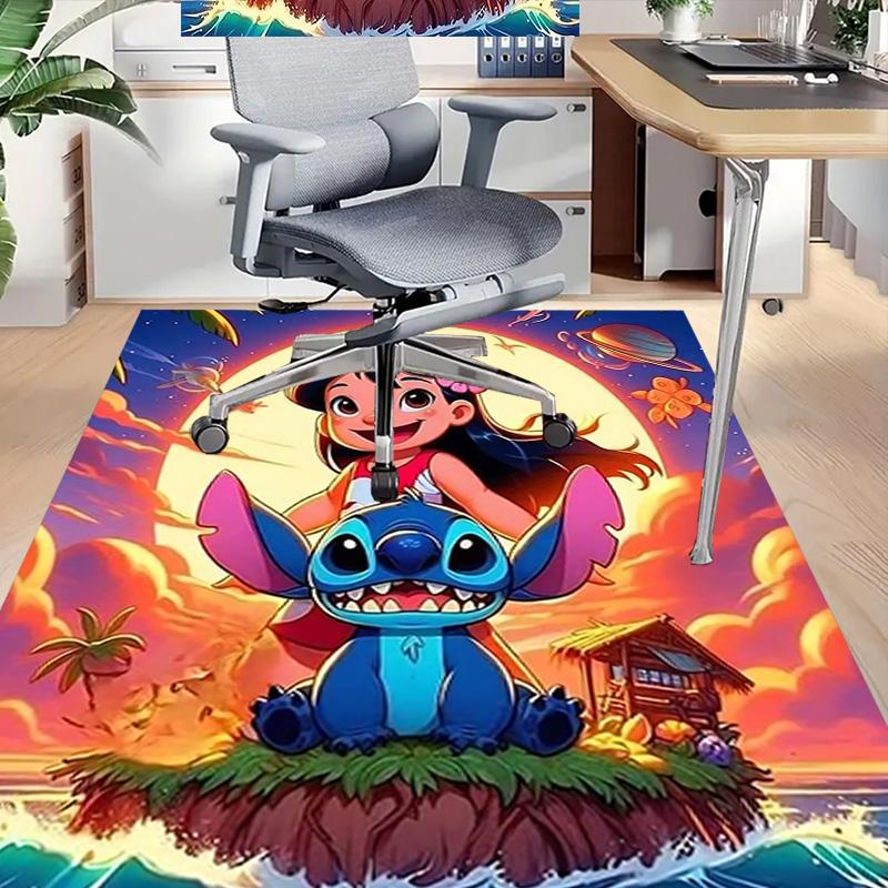 Lilo Stitch Adventure Carpet For Playroom Bedroom Living Room Sofa Home Decorkids Game Area Rug Nonslip Floor Mat