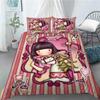 Anime Girl Down Quilt Cover Set King Bedding Set With Pillowcase Quilt Cover Three-Piece Set