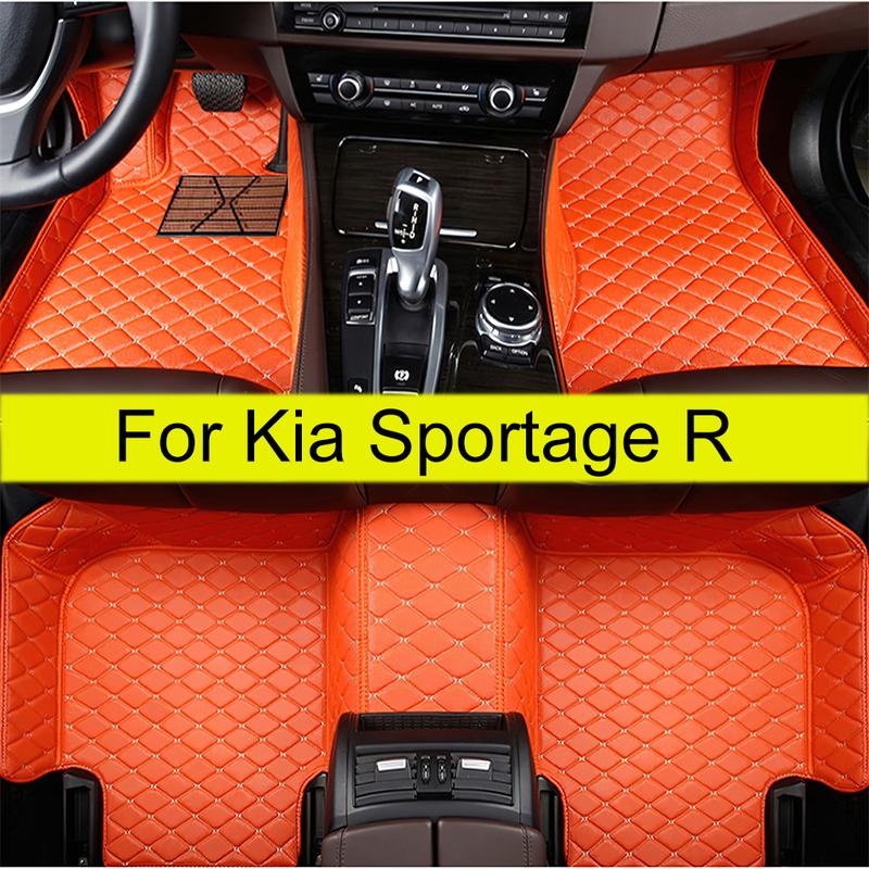 Car Floor Mats For Kia Sportage R 2011 2012 2013 2014 2015 2016 2017  Auto Foot Pads Carpet Cover Interior Accessories