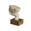 Restive Face Ecomix Sculpture 32 Cm Tall, Home Décor Showpiece Figurine for Living Room & Office, Modern Asthetic Tabletop Decorative Accent,