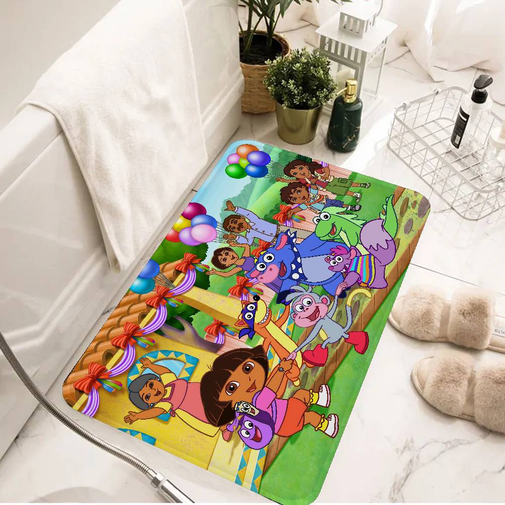 Cartoon D-Doras The Explorer Theme Room Mats Retro Multiple Choice Living Room Kitchen Rug Non-Slip Welcome Rug