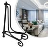 Storage Stand Tray Support Black Iron Plate Craft Book Holder