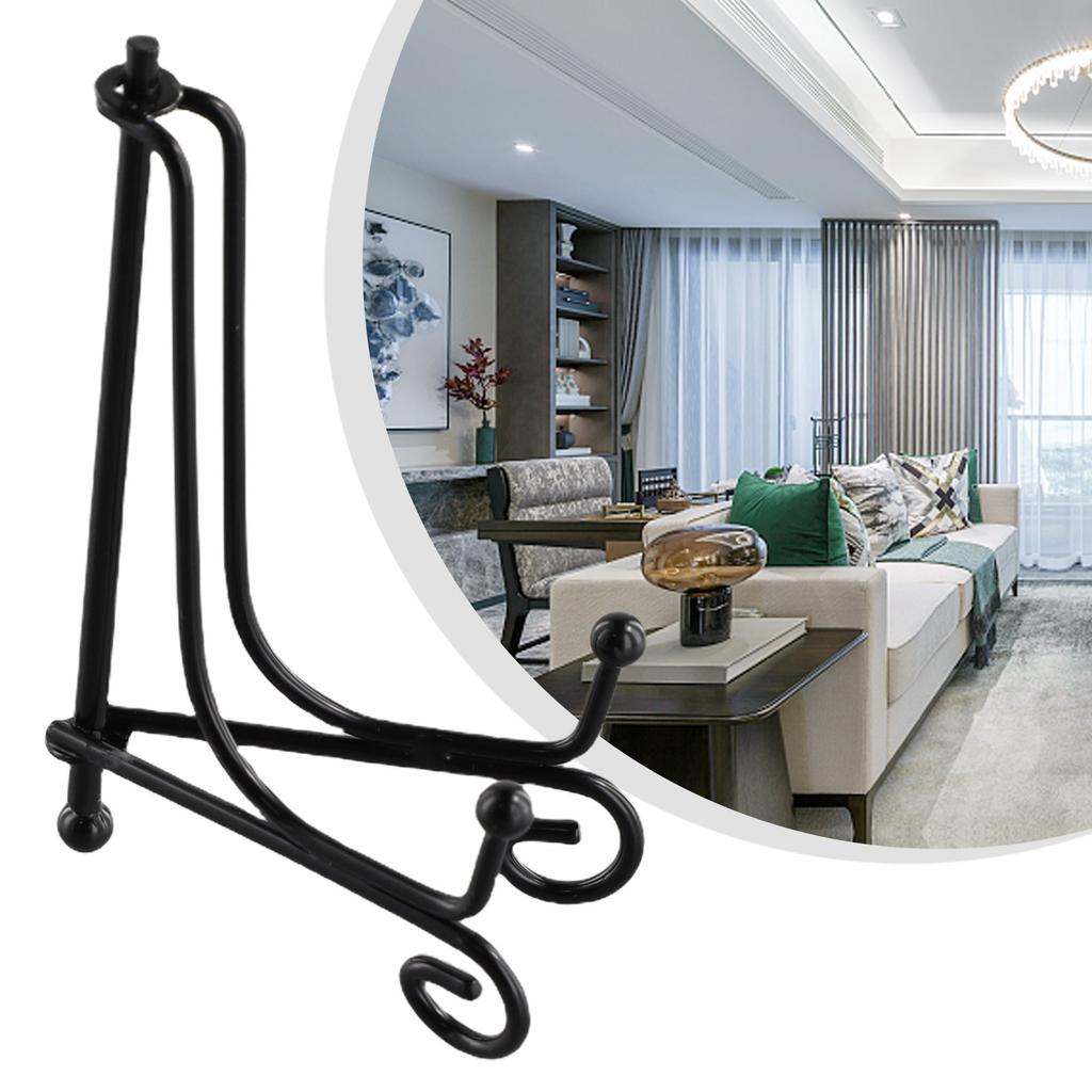 Storage Stand Tray Support Black Iron Plate Craft Book Holder