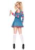 [SCLYX] Child's Play Chucky Cosplay Costume for Adults (Women's) - Chucky Costume, Child's Play Cosplay, Halloween Cosplay, Horror, Event Costume, Par