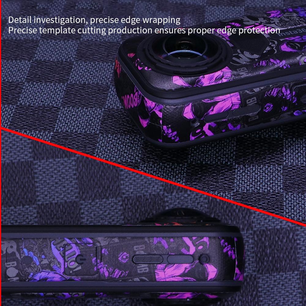 Anti-scratch Body Frame Protective Film For Insta360 X5 Decals Decoration PVC Sticker For Insta360 X5 Sports Camera Accessories