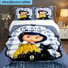 Mystery Coraline's World 3pcs Bedding Set,Including 1pc Duvet Cover And 2pcs Pillowcases Perfect Gift for Christmas,Ideal for Bedroom, Dormitory