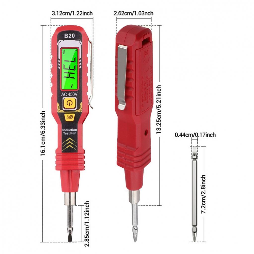 Auto Shut-Off Feature Digital Display Tester Voltage Tester Pen