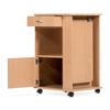 Bedside Table - Divit NT2 - Integrated Bed Tray - Adjustable Height and Tilt - Brown