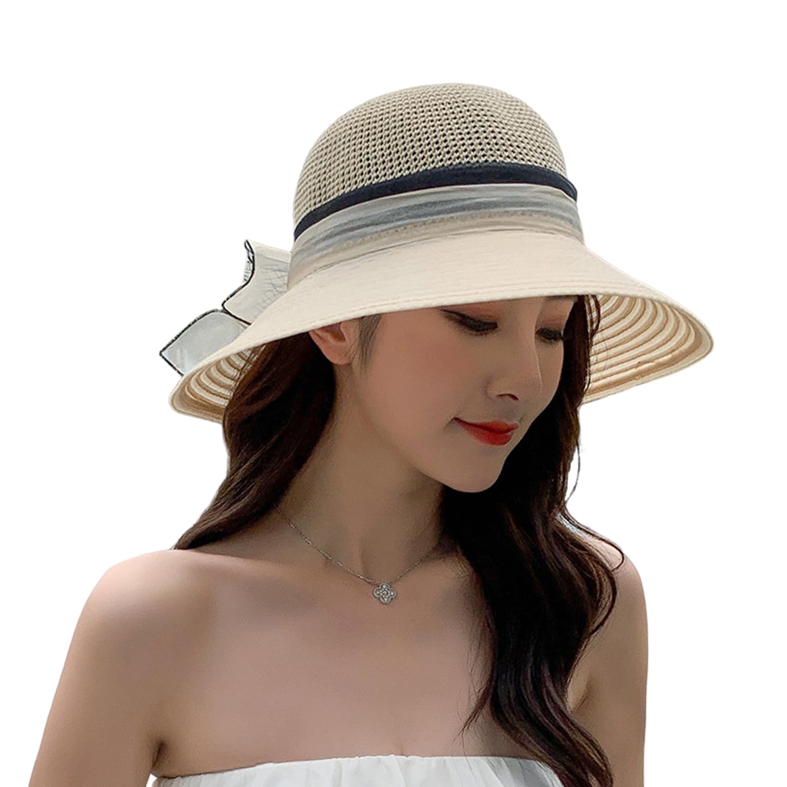 

Guooryvner UV Protection Cap Outdoor Hat Sun Protection Sun Hat Fashion Spring Summer Lightweight Face Cover Breathable Slimming Effect Commuting бежевый