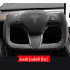 Model 3/Y Custom Alcantara Carbon Fiber Heated Tesla Yoke Steering Wheel