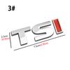 DSYCAR 1Pcs New 3D Metal TSI Car Side Fender Rear Trunk Emblem Badge Decals for Volkswagen Sagitar Golf Magotan Polaris Boracay