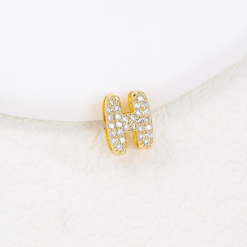 Initial A-Z Letters Pendant Necklace Women Men Choker Stainless Steel Necklace Pendant Necklace Gold Color Hip Hop Iced