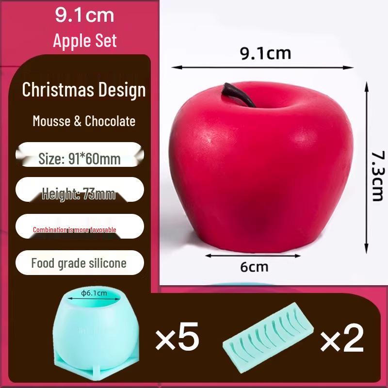 Silicone Christmas Sleigh Mold: Food-Grade Chocolate Shells for Fun Festive Cake and Mousse Decorations