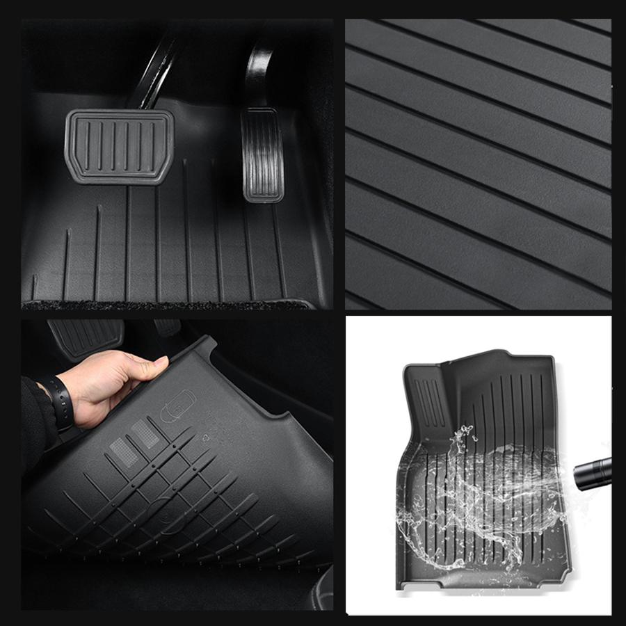 For Tesla New Model 3 Highland Y Juniper 2026 TPE Floor Mats /Cargo Liner All Weather Trunk Mats Floor Liner Seat Backrest Mats