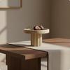 Travertin Tablett Modern Minimalistisch Marmor Einzigartige poröse Textur Tischdekoration für Wohnzimmer,