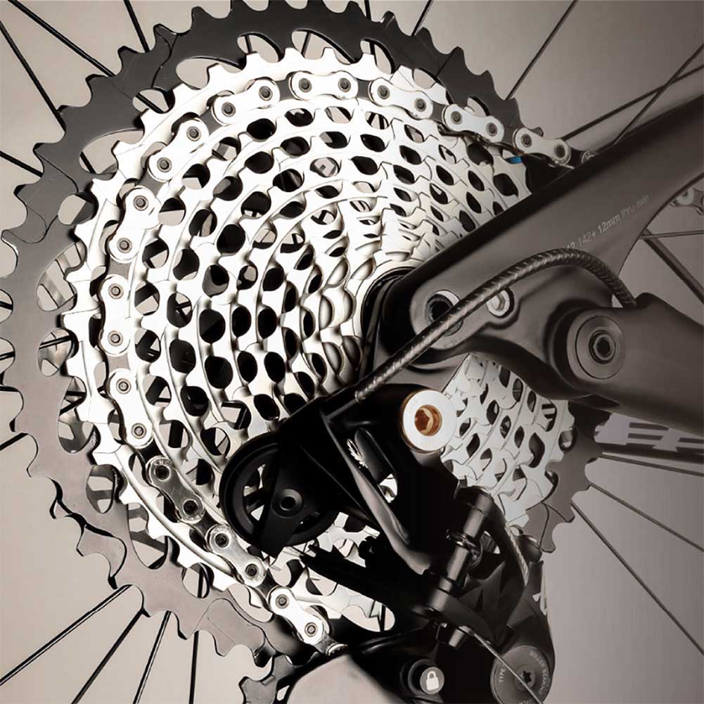 116 Links Steel Ultra Light 10 Speed Road Mountain Bike Chain Replacement Chains Accessory