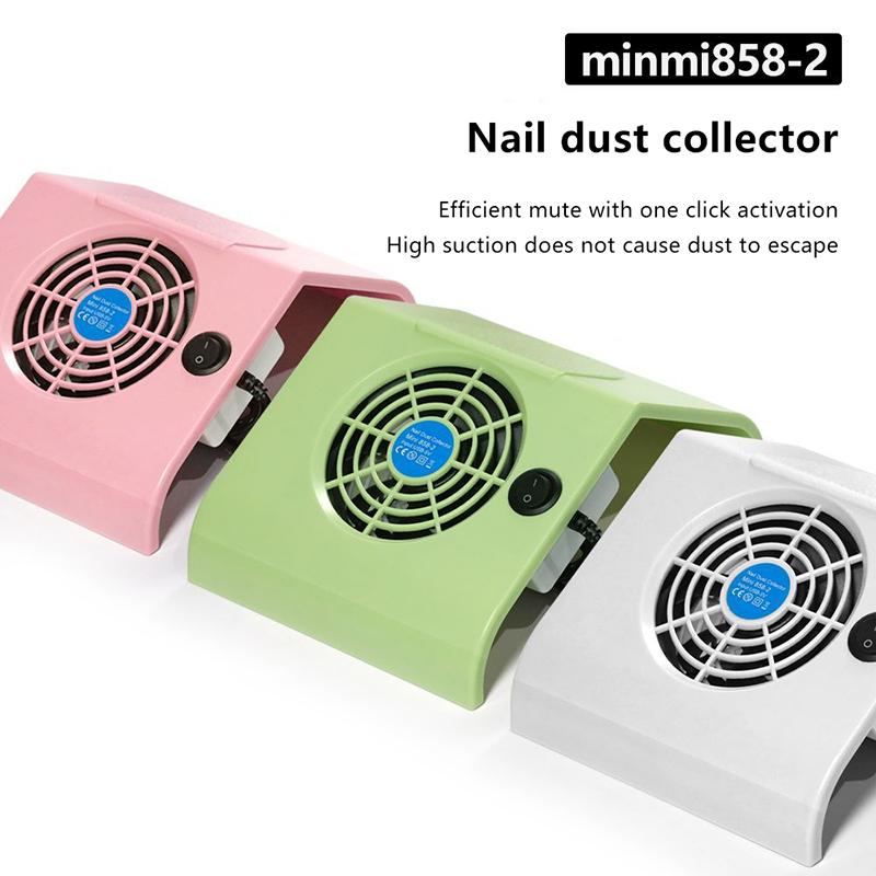 Mini Usb Nail Dust Collector Portable Nail Dust Extractor Nail Vacuum Cleaner Fan Filter Nail Art Manicure Tool Strong Power