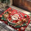 Nordic Christmas Floor Mat Entrance Door Porch Dirt-Resistant And Easy To Take Care Of Floor Mat Hotel Homestay Holiday Decorative Blanket