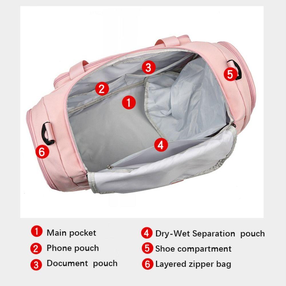 Mehrfachtaschen Sport-Reisetasche Trocken-Nass-Trennung Seesack Mode Schwimmen Yoga Rucksack Schwimmen